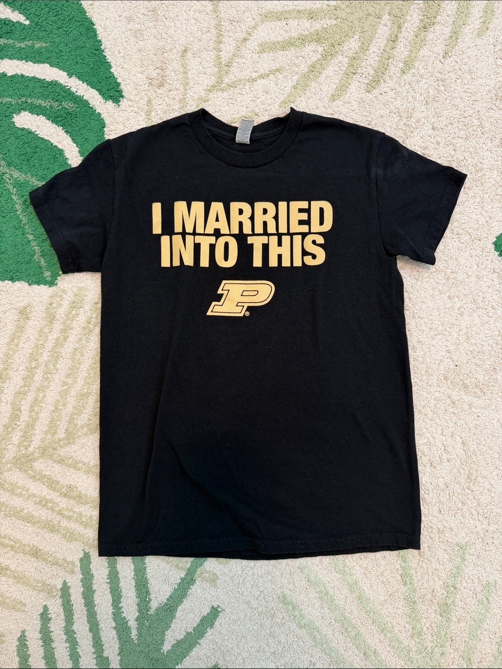 'Purdue ‘I Married Into This' Black Graphic T-Shirt